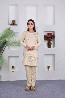 SKYBEN Women Printed Multicolor Top & Pyjama Set