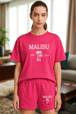 Elvia Women Printed Multicolor Night Suit Set