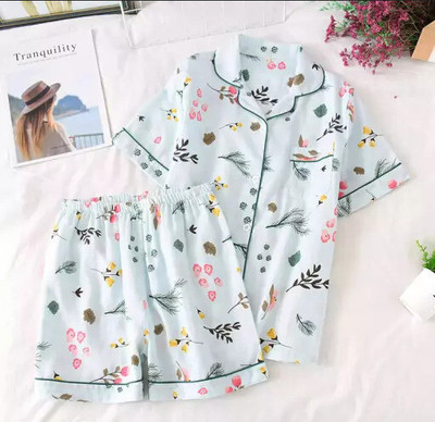 Choiceit Women Floral Print White Top & Shorts Set