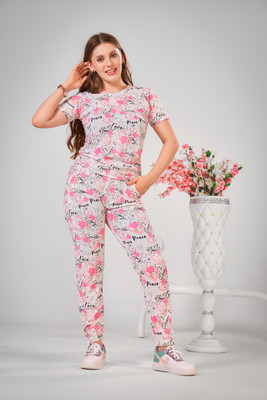 Hitanshi creation Women Printed Multicolor Night Suit Set