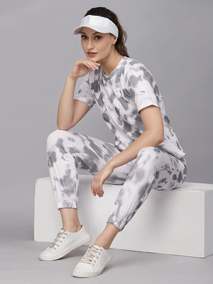 JK Creation Women Printed Grey Night Suit Set