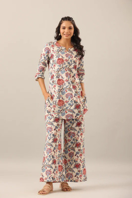 Leriya Fashion Tunic Palazzos Co-ords Set