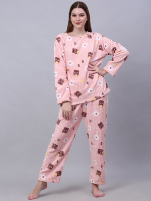 Lugo Women Printed Multicolor Night Suit Set