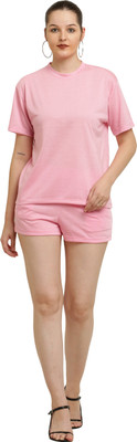 elegance redefined Tshirt Regular Shorts Co-ords Set