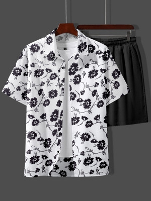 Vividvibe Men Self Design Multicolor Night Suit Set