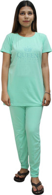 Hautemoda Women Printed Yellow Top & Pyjama Set