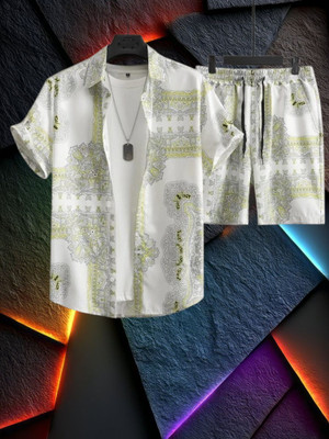 7starenterprise7 Men Printed Multicolor Night Suit Set