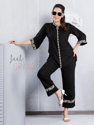 TRUNDZ Shirt Palazzos Co-ords Set