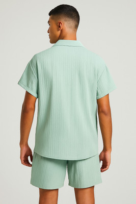 LG FASHION Men Striped Multicolor Night Suit Set