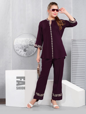 TRUNDZ Shirt Palazzos Co-ords Set