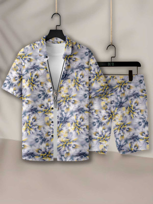 Ekado Fashion Men Printed Multicolor Night Suit Set