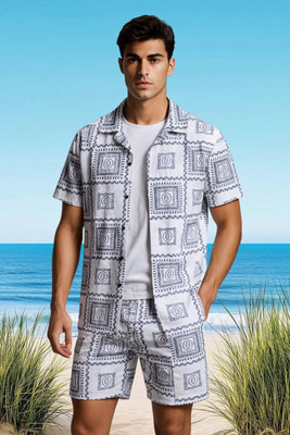 LG FASHION Men Printed Multicolor Night Suit Set