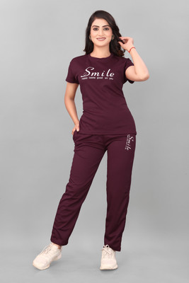 S VEERA Women Printed Multicolor Night Suit Set