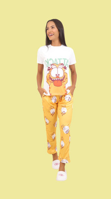 PramukhFashion Women Printed Multicolor Night Suit Set