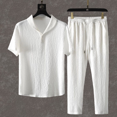 INDICLUB Men & Women Solid White Top & Pyjama Set