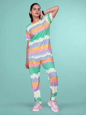 Hercill Striped Women Track Suit