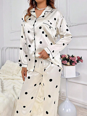 Vc Creation Hub Women Solid Multicolor Night Suit Set