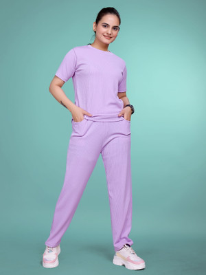 SAKARMAA Solid Women Track Suit