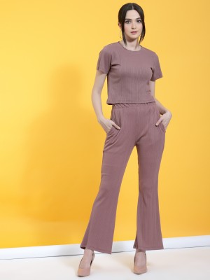 RIGO Women Crop Top Pant Set