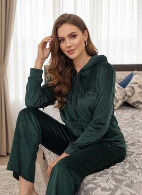 Hivalu Women Nightshirts(Dark Green)