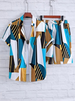 BS Enterprise Men Printed Multicolor Night Suit Set