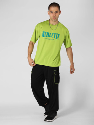 CHKOKKO Men Printed Green Top & Pyjama Set