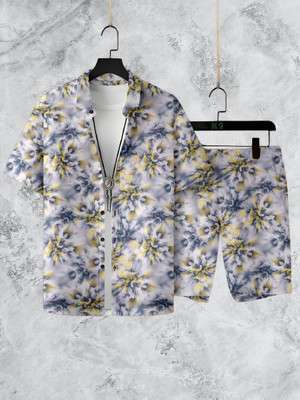 Lebridog Fashion Men Printed, Printed Multicolor Night Suit Set