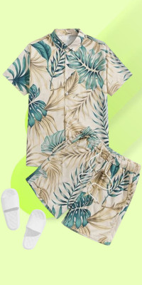 7starenterprise7 Men Printed Multicolor Night Suit Set