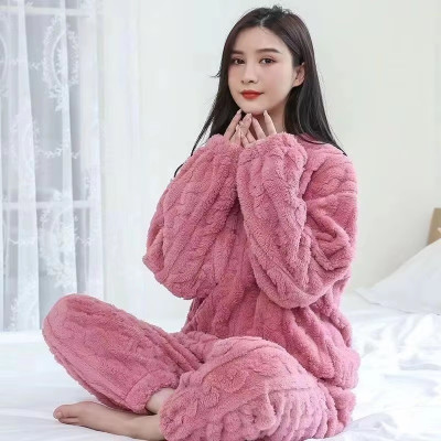 Lugo Women Self Design Pink Night Suit Set