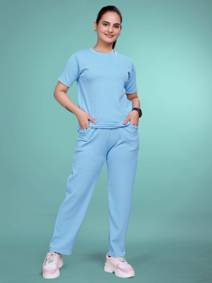 SAKARMAA Solid Women Track Suit