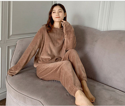 Ucollection Women Solid Brown Night Suit Set