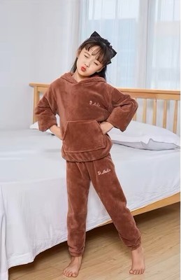 Stem Rope Boys & Girls Printed Red Night Suit Set