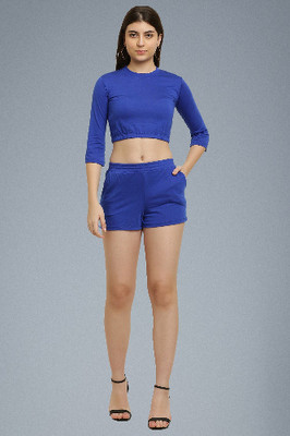 elegance redefined Top Regular Shorts Western Set