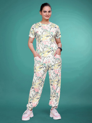 SAKARMAA Women Printed Multicolor Top & Pyjama Set