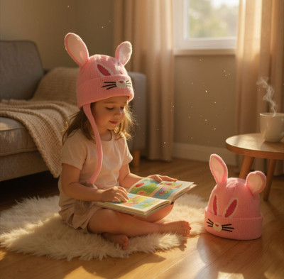 foxyfox Girls Solid Pink Night Suit Set