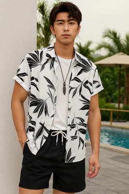 LG FASHION Men Printed Multicolor Top & Shorts Set