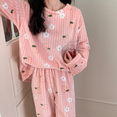 Lugo Women Printed Pink Night Suit Set