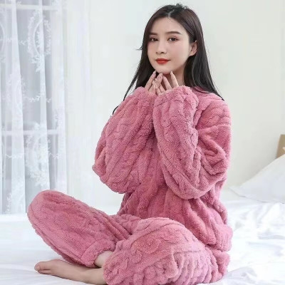 Lugo Women Self Design Pink Night Suit Set