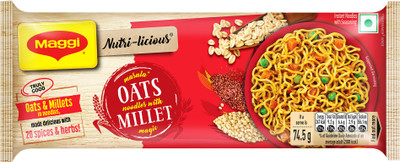 Maggi Nutrilicious Masala Oats with Millet Magic Instant Noodles Vegetarian(298 g)