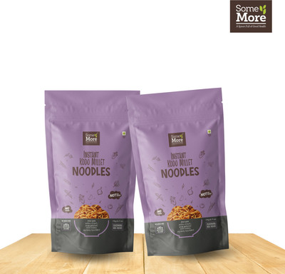 somemore Varagu Noodles (Kodo Millet) Pack Of 2 Instant Noodles Vegetarian(2 x 87.5 g)