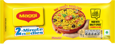 Maggi 2-Minute Favourite Masala Taste, Made With Choicest Quality Spices Instant Noodles Vegetarian(420 g)