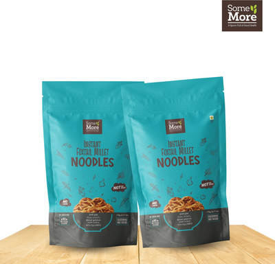 somemore Thinai Noodles (Foxtail Millet) Pack Of 2 Instant Noodles Vegetarian(2 x 87.5 g)