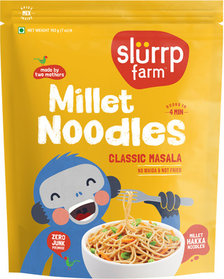 Slurrp Farm Classic masala - No Maida, Not Fried, 192 g Instant Noodles Vegetarian(192 g)