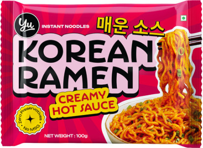 Yu Korean Ramen Creamy Hot Sauce Instant Noodles Vegetarian(100 g)