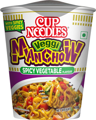 Nissin Veggie Manchow Cup Noodles Vegetarian(70 g)