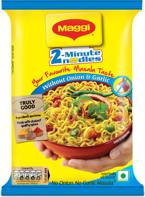 Maggi Masala Instant Noodles - No Onion & Garlic Instant Noodles Vegetarian(70 g)