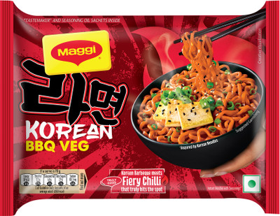 Maggi Korean BBQ, Easy to Cook Instant Noodles Vegetarian(90 g)