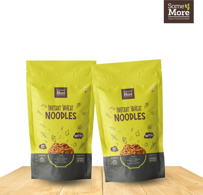 somemore Wheat Noodles Pack Of 2 Instant Noodles Vegetarian(2 x 87.5 g)