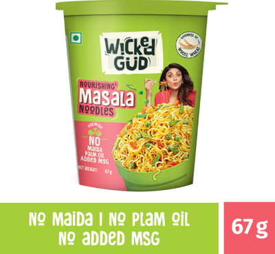 WickedGud Nourishing Masala cup noodles Cup Noodles Vegetarian(67 g)