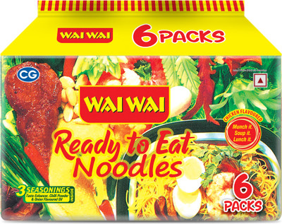Wai Wai Chicken 6 in 1 Instant Noodles Non-vegetarian(390 g)